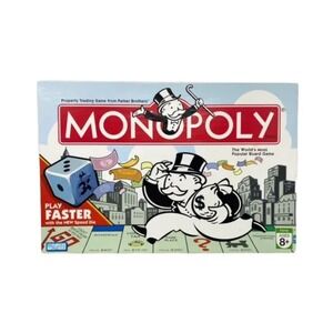 2007 FACTORY SEALED Monopoly Play Faster with New Speed Die Version Board Game